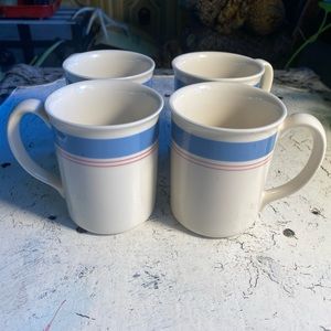 4 Corning / Corelle Colonial 10 oz Mugs